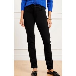 Talbots Flawless High Waist Straight Leg Jeans Black Size  8